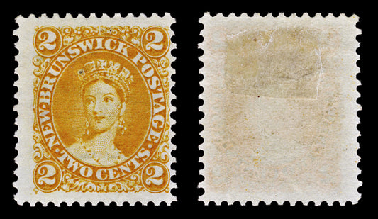 4977 New Brunswick SG10 2c Orange. 1863. Sc#7 Mi5 MM Mint. C£40