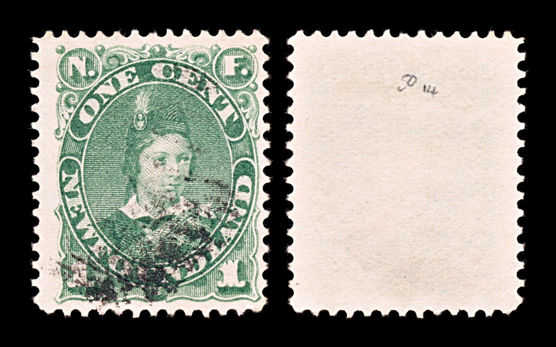 5278 Newfoundland SG50 2c Green. 1887. Sc#44 Mi36b Used. C£14