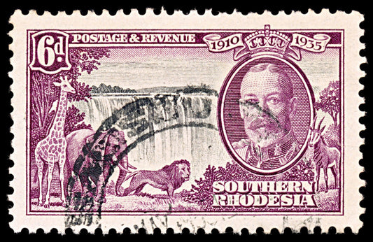 5585 Southern Rhodesia SG34 6d Purple & Black 1935. Sc#36 Mi35 Used. C£24