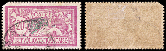 5763 France SG432 20f Pink & Green 1926. Sc#132 Mi183 Used. C£44