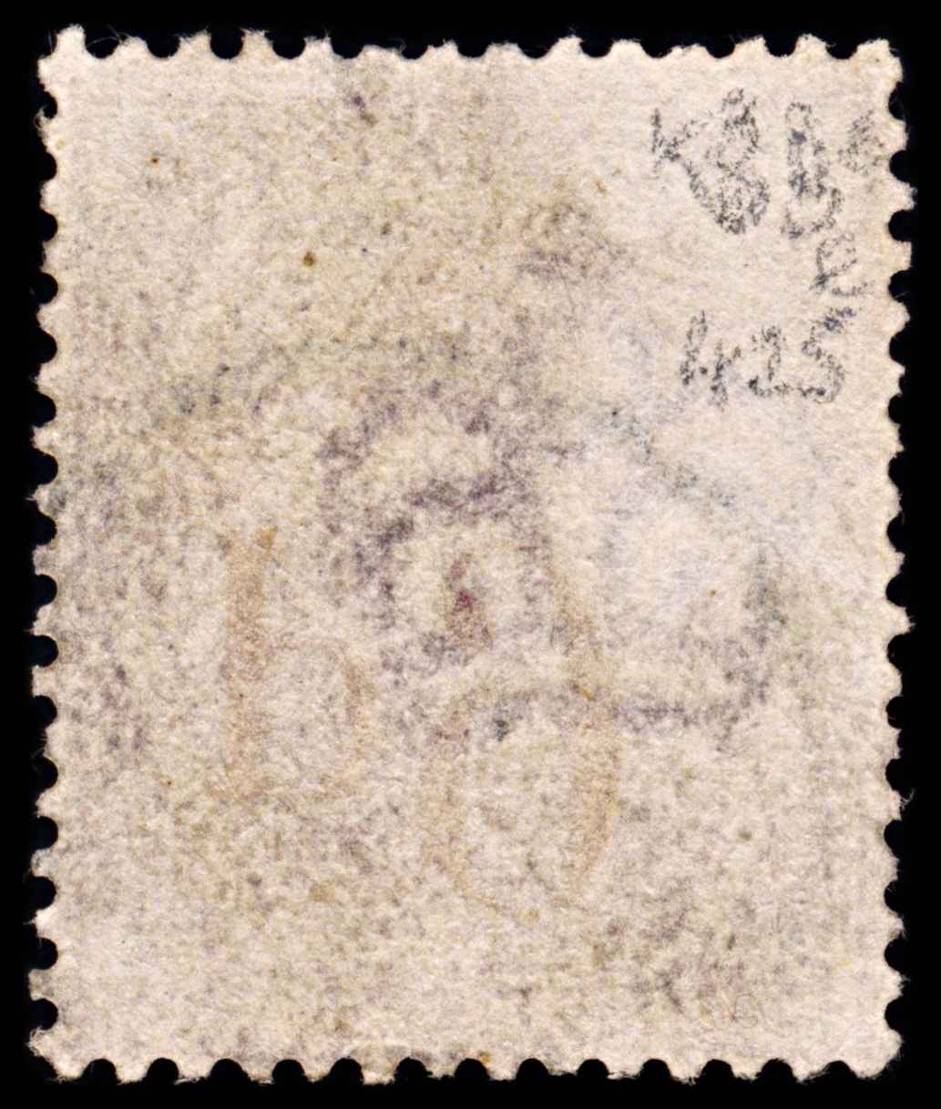 5882 GB SG162a 6d Lilac. Slanting dots "SJ". K38e 1883. Mi71Va Used. C£450