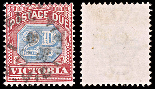 5893 Victoria SG D3a 2d Blue & Brown-Lake. Postage Due 1893. Sc# J13 Mi P3b Used. C£3