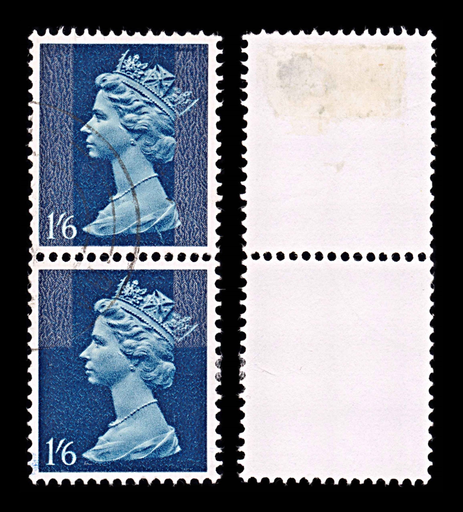 5919 GB SG743 1s6d Machin. Shifted Phosphor 1967. Sc# MH16 Mi464 Used