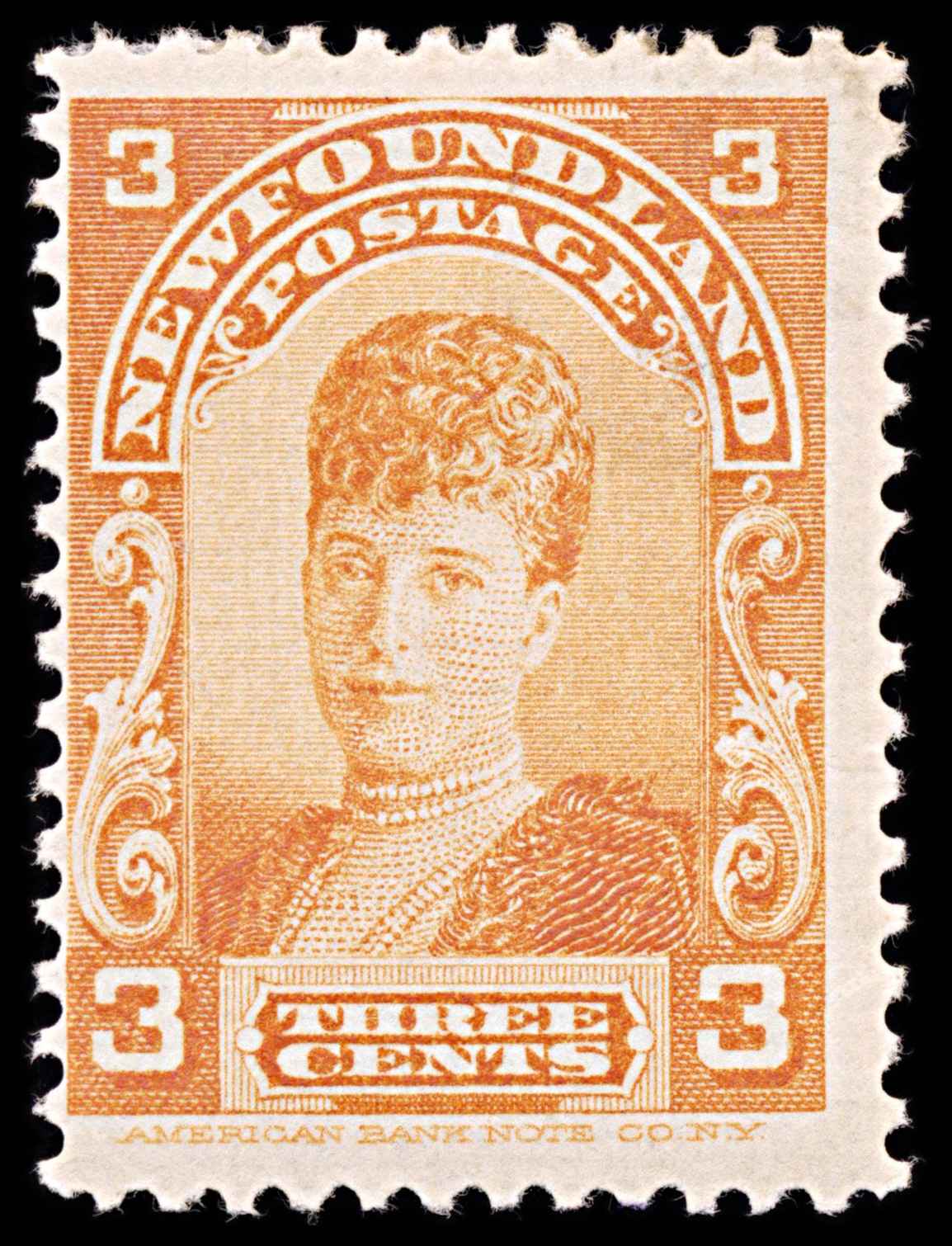 5925 Newfoundland SG88 3d Orange 1898. Sc#83 Mi64a MNH Mint. C£32