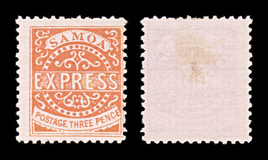 5949 Samoa SG11 3d Vermilion. Likely Forgery 1877. Sc#3d Mi2IIIb MNG. C£70