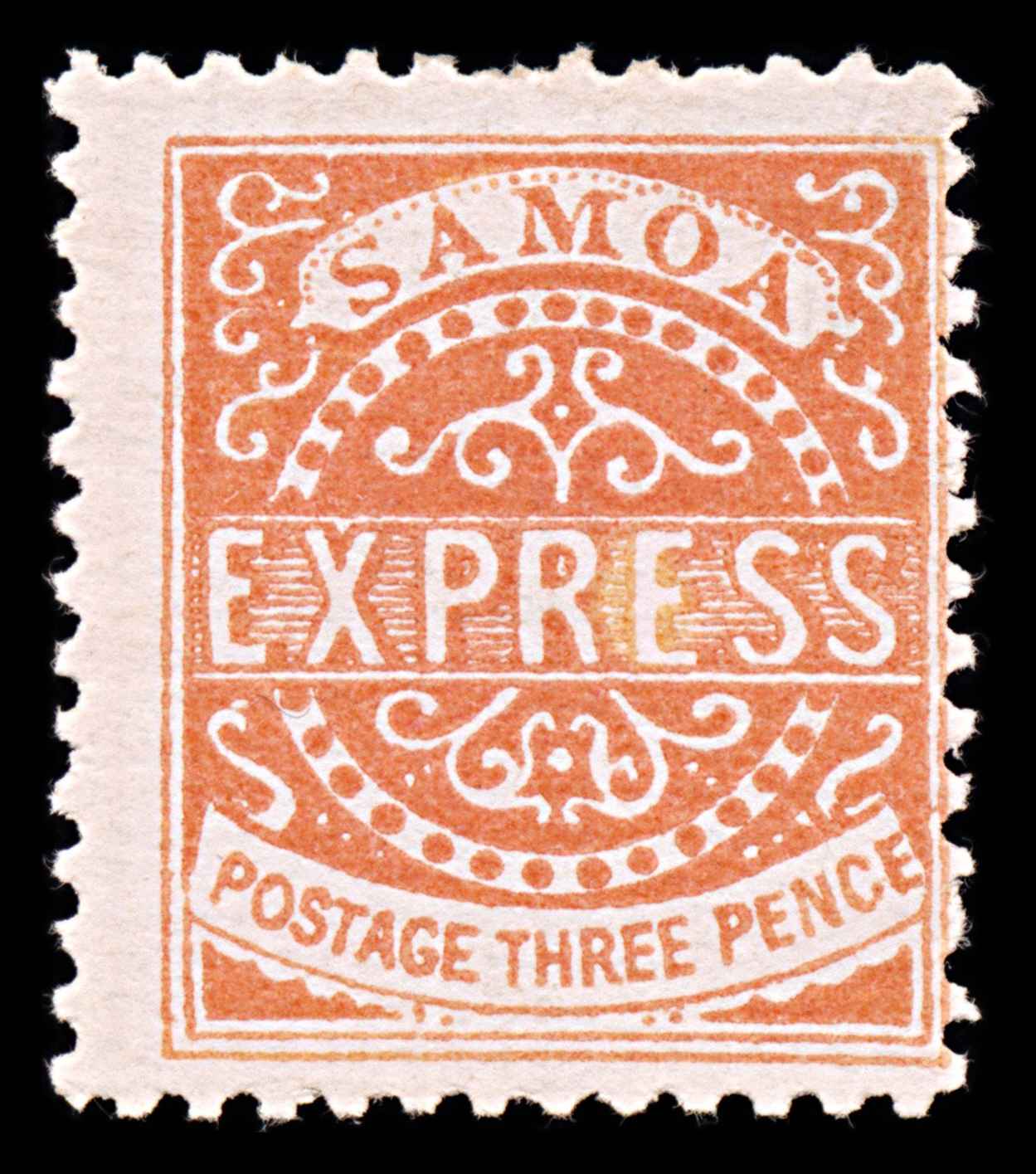 5949 Samoa SG11 3d Vermilion. Likely Forgery 1877. Sc#3d Mi2IIIb MNG. C£70