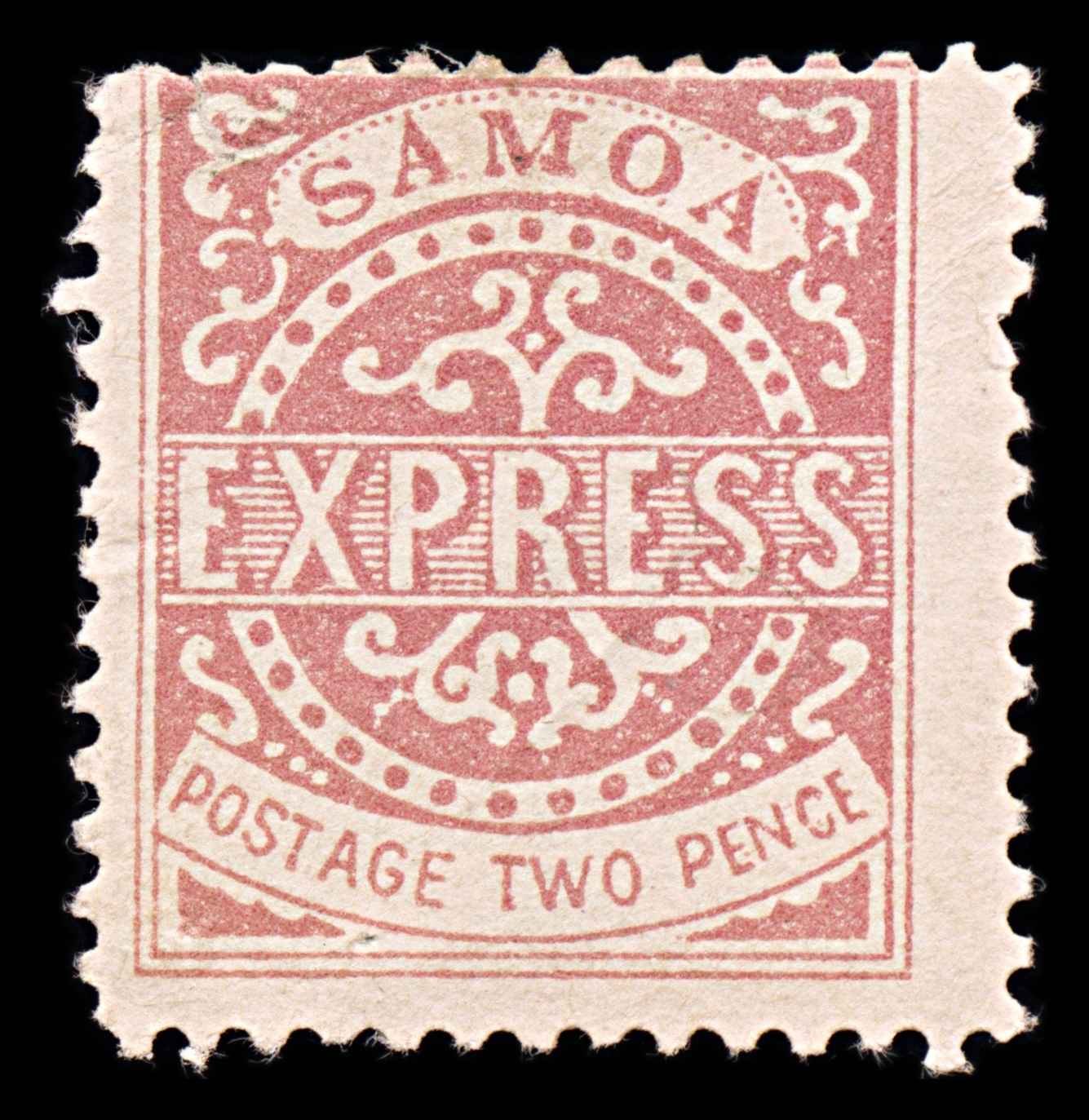 5950 Samoa 2d Rose. Forgery MNG