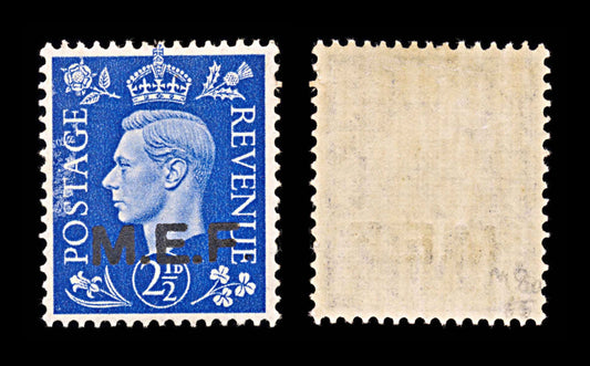 5972 British Occ. Of Italian Colonies SG M8a 2½d Blue. "M.E.F" 1942. MNH Mint. C£65