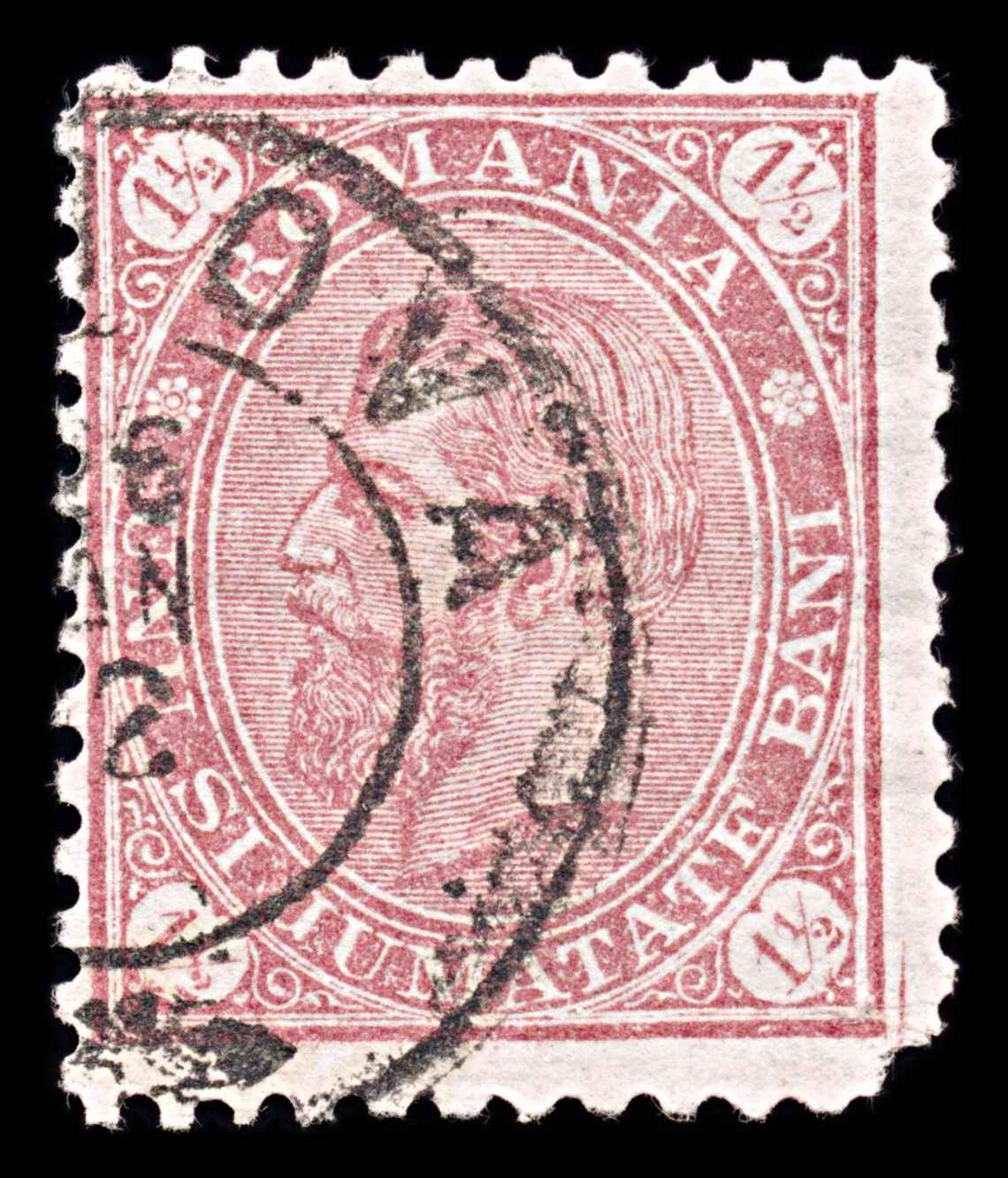 6005 Romania 1½ Ban Red-Lilac 1891. Sc#101 Mi83 Used