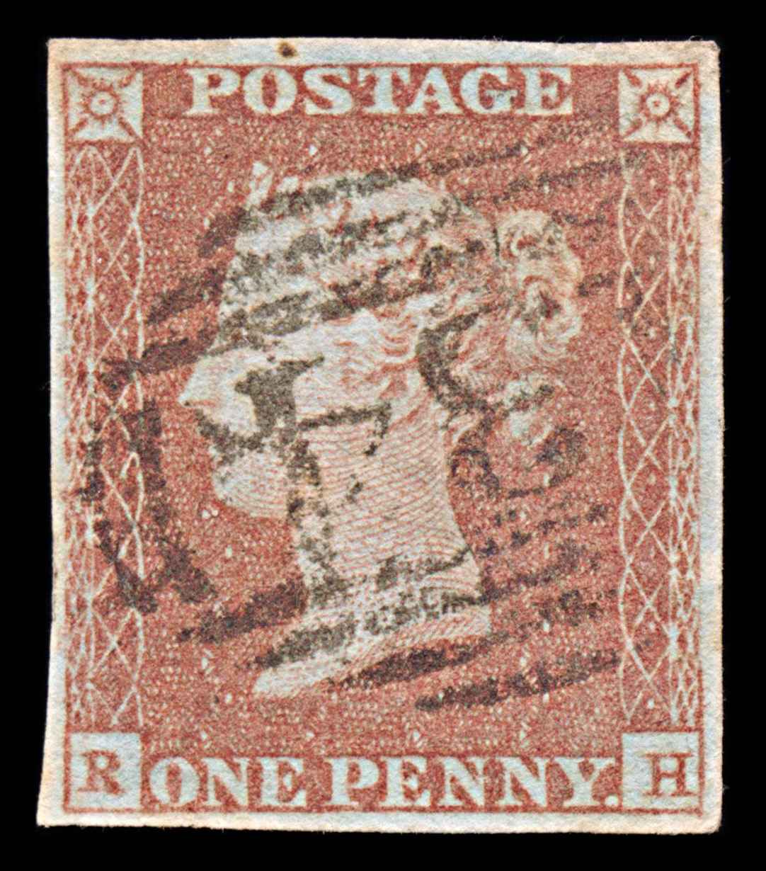 6038 GB SG8 1d Red. Plate 87. RH. BS76d 1841. Sc#3 Mi3Ib 4 Margins. C£80