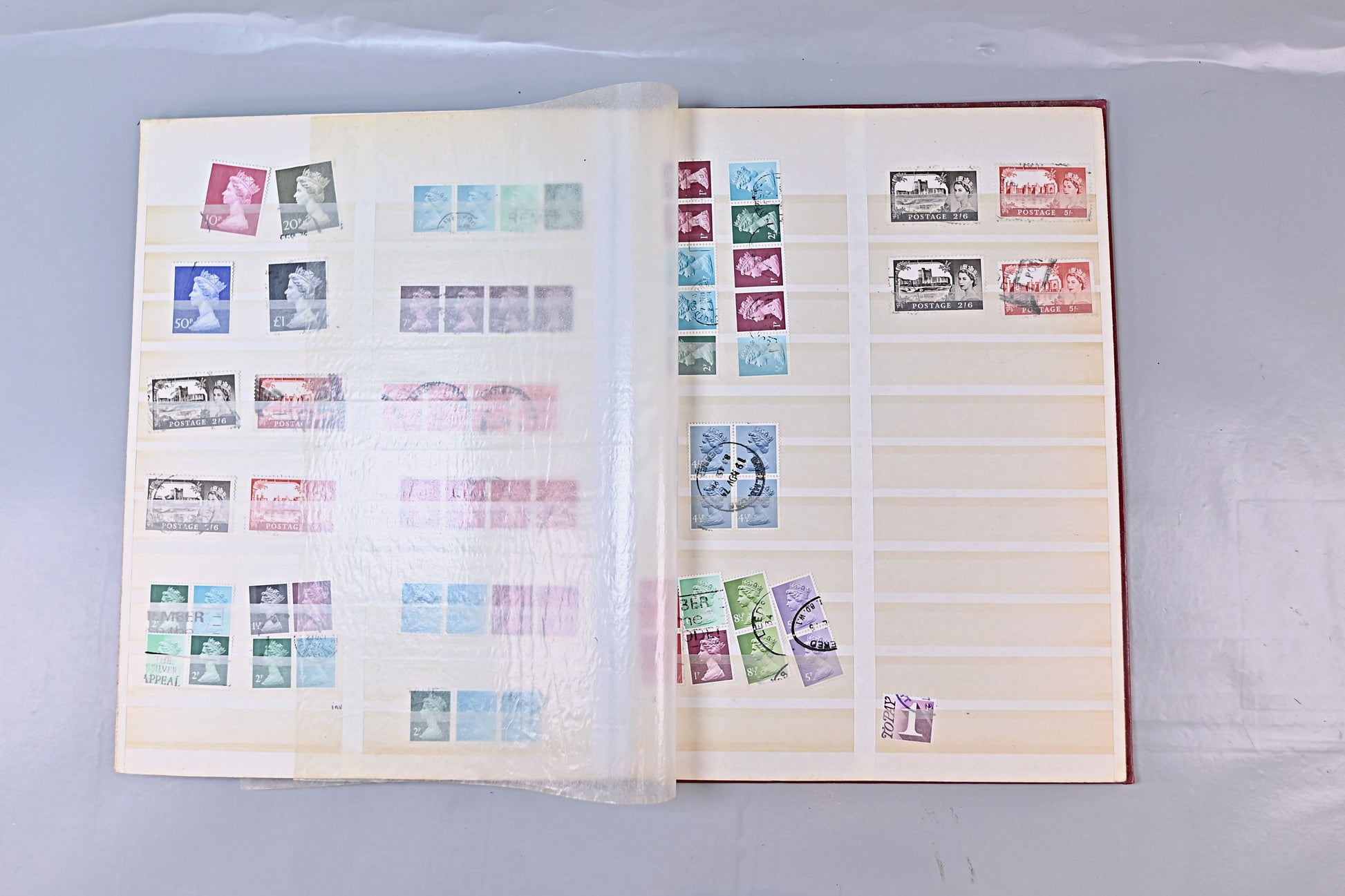 6100 GB Stockbook. QV - QEII. Inc 1d Reds, Mint, Sets. Etc