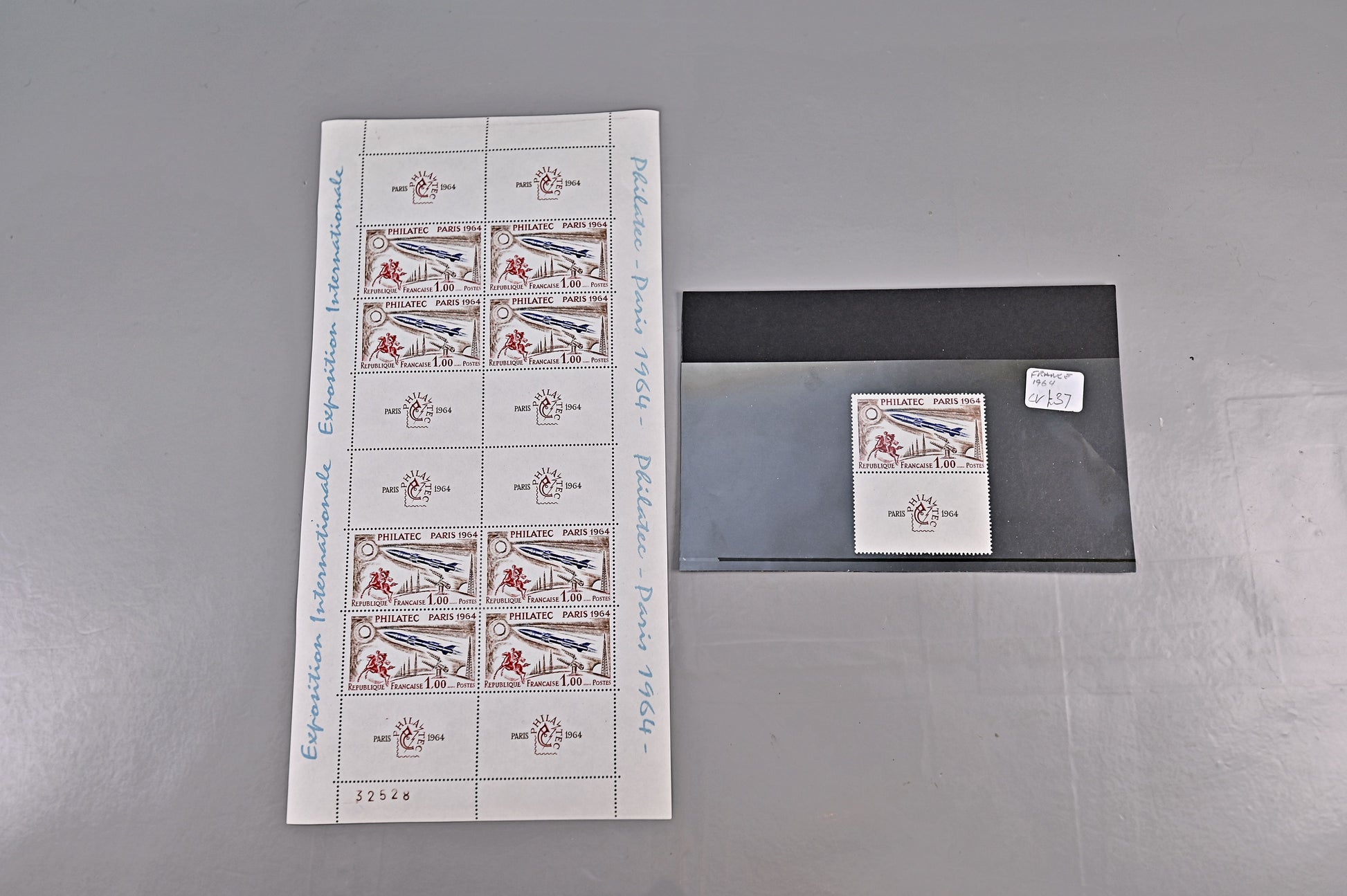 6115 France SG MS1651a Philatelic Paris Sheet 1964. Mi1480Zf Mint MNH. C£375