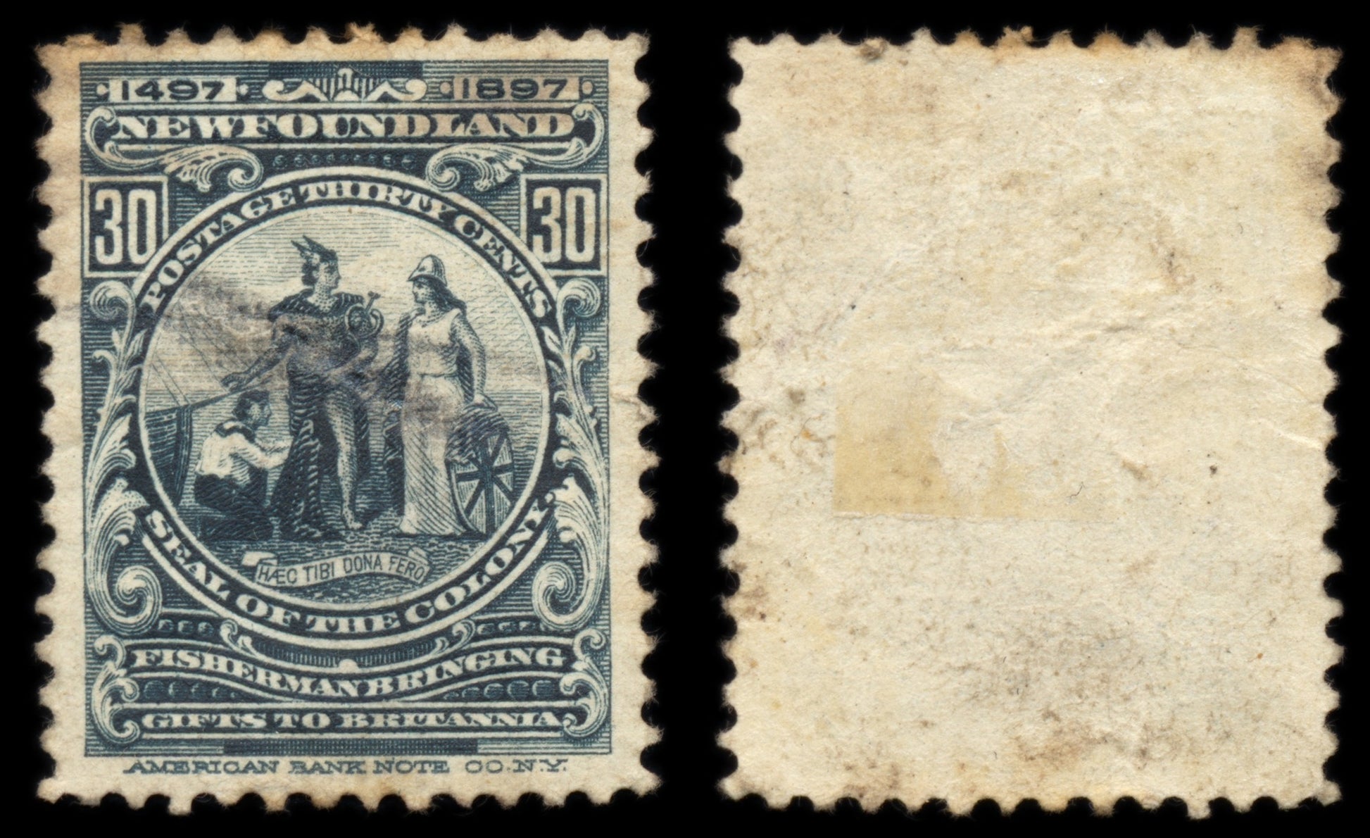 6191 Newfoundland SG77 30c Slate 1897. Sc#72 Mi55 Used. C£110