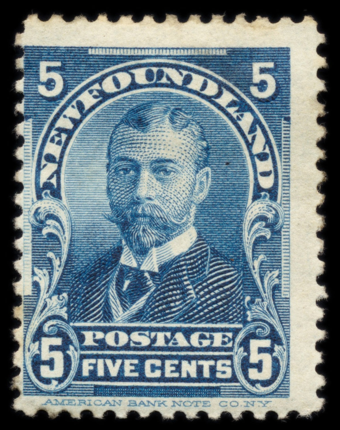 6192 Newfoundland SG90 5c Blue 1899. Sc#85 Mi66 Mint MH. C£50