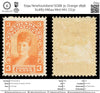 6194 Newfoundland SG88 3c Orange 1898. Sc#83 Mi64a Mint MH. C£32