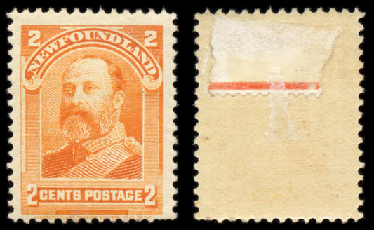 6195 Newfoundland SG86 2c Orange 1897. Sc#81 Mi60 Mint MH. C£26