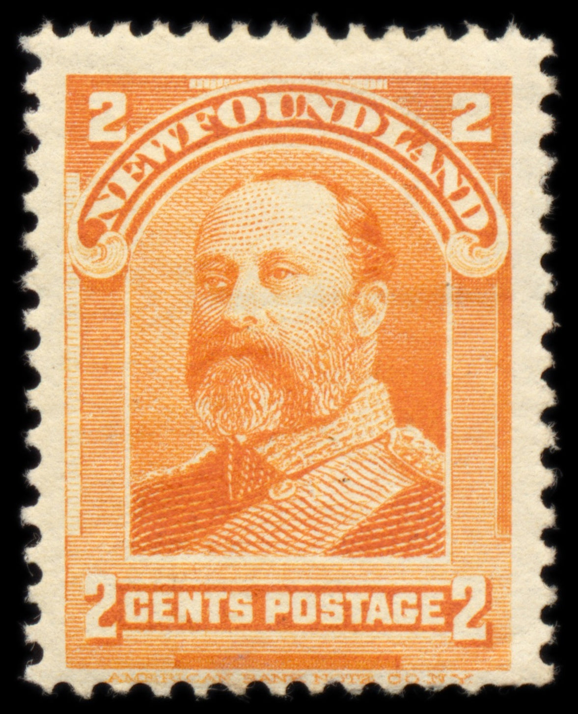 6195 Newfoundland SG86 2c Orange 1897. Sc#81 Mi60 Mint MH. C£26