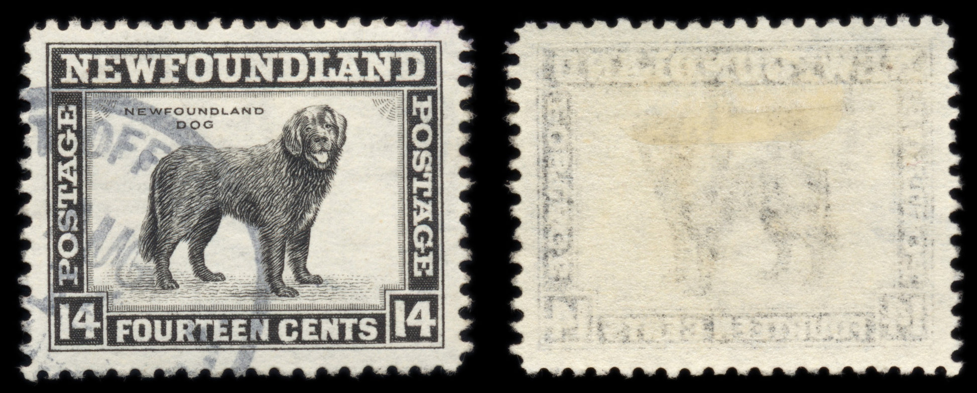 6204 Newfoundland SG284 14c Black 1944. Sc#261 Mi179C Used. C£14