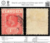 6215 St. Lucia SG92 1d Carmine 1921. Sc#77 Mi67 Used. C£22