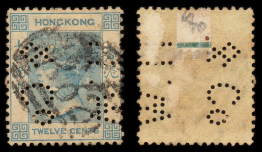 6225 Hong Kong SG60 12c Blue 1902. Sc#46 Mi59 Used. C£70