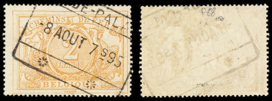 6246 Belgium SG P88 2fr Yellow-Ochre 1894. Sc# Q15 Mi E14 Used. C£100