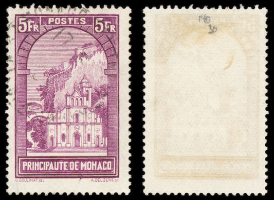 6256 Monaco SG140 5F Lilac 1933. Sc#128 Mi134 Used. C£30