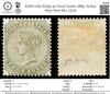 6266 India SG95 4a Olive-Green 1885. Sc#42 Mi37 Mint MH. C£28