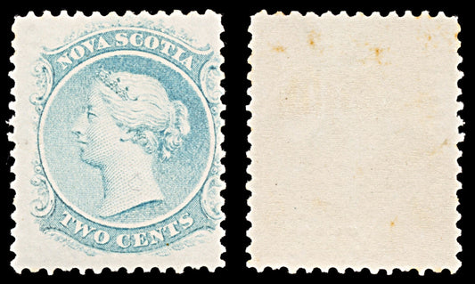 6291 Nova Scotia SG23 2C Bright Light Blue. Unlisted 1863. Sc#9 Mi6y Mint MNH