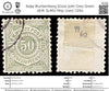 6299 Wurttemberg SG101 50Kr Grey Green 1878. Sc#67 Mi51 Used. C£60