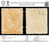 6331 Malta SG15 ½D Yellow Orange. P12½ 1871. Sc#5a Mint MH. C£400