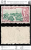 6338 Barbados SG280 60C Carmine & Green 1950. Sc#225 Mi193 Used. C£14