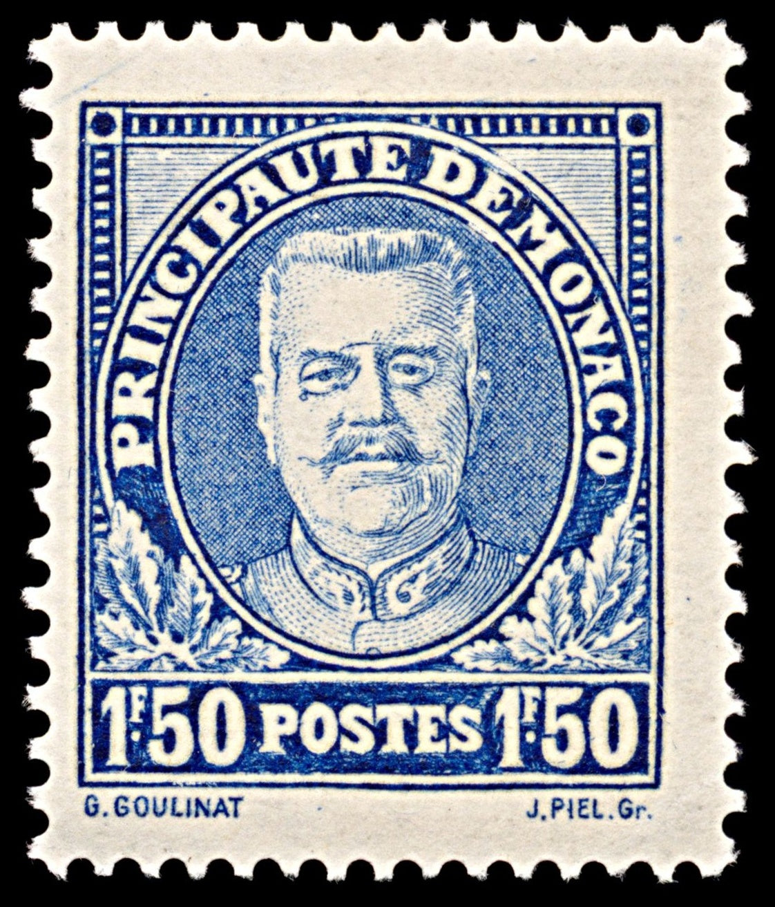 6340 Monaco SG134 1.50F Ultramarine 1933. Sc#122 Mi119 Mint MH. C£50