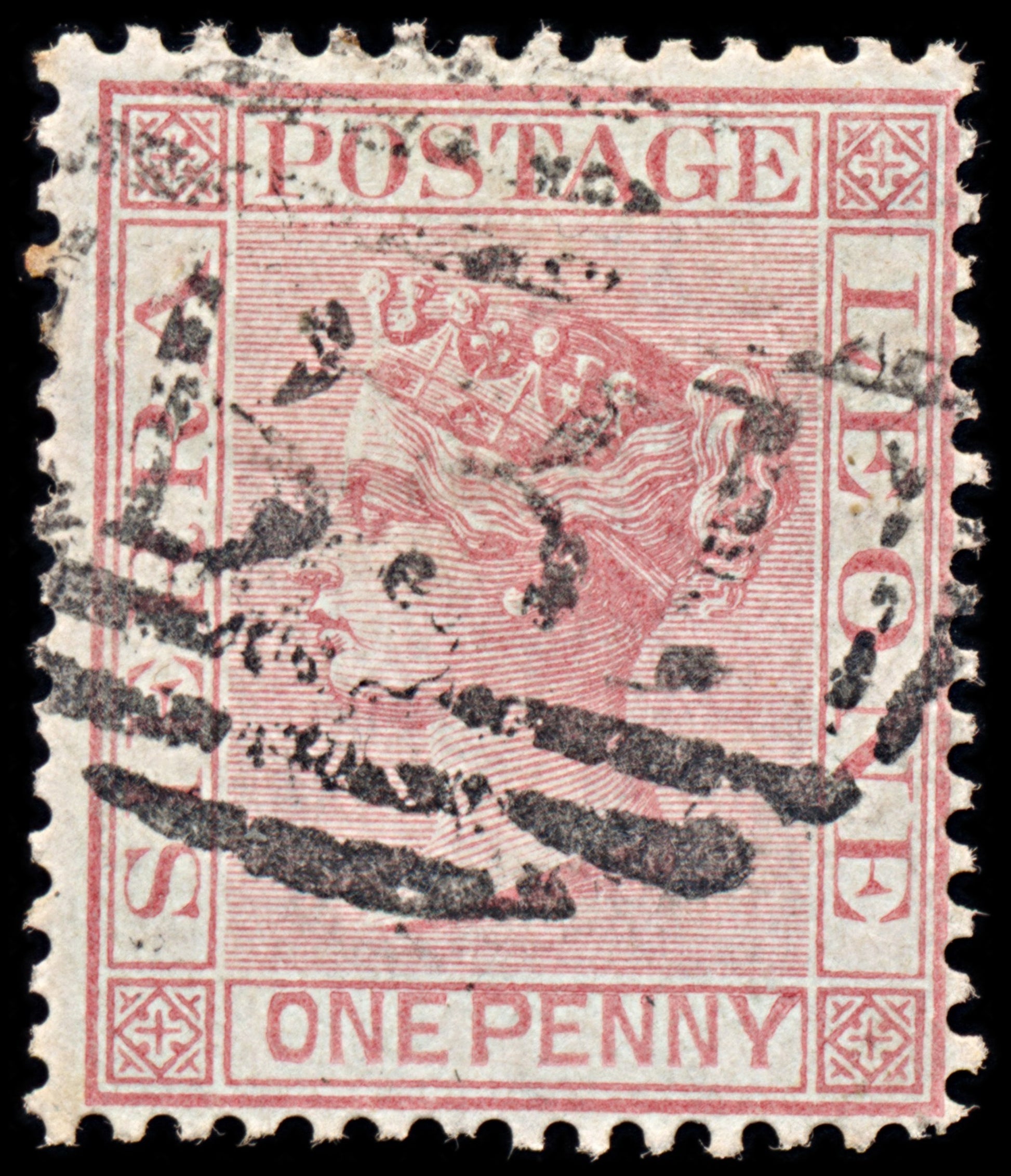 6344 Sierra Leone SG17 1D Pink 1876. Sc#12 Mi3C Used. C£15