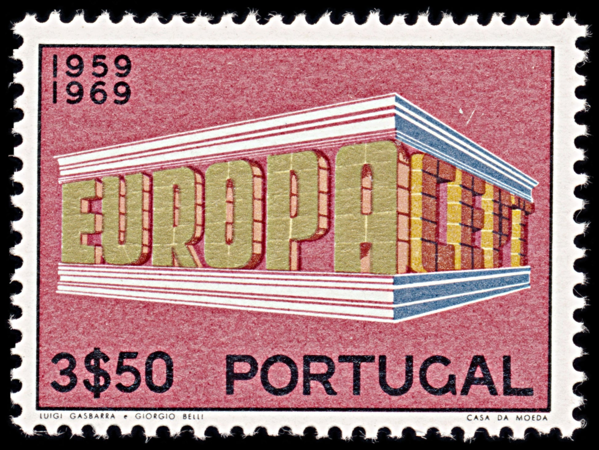 6353 Portugal SG1357 3.50$ Multicolor 1969. Sc#1039 Mi1071 Mint MNH. C£17