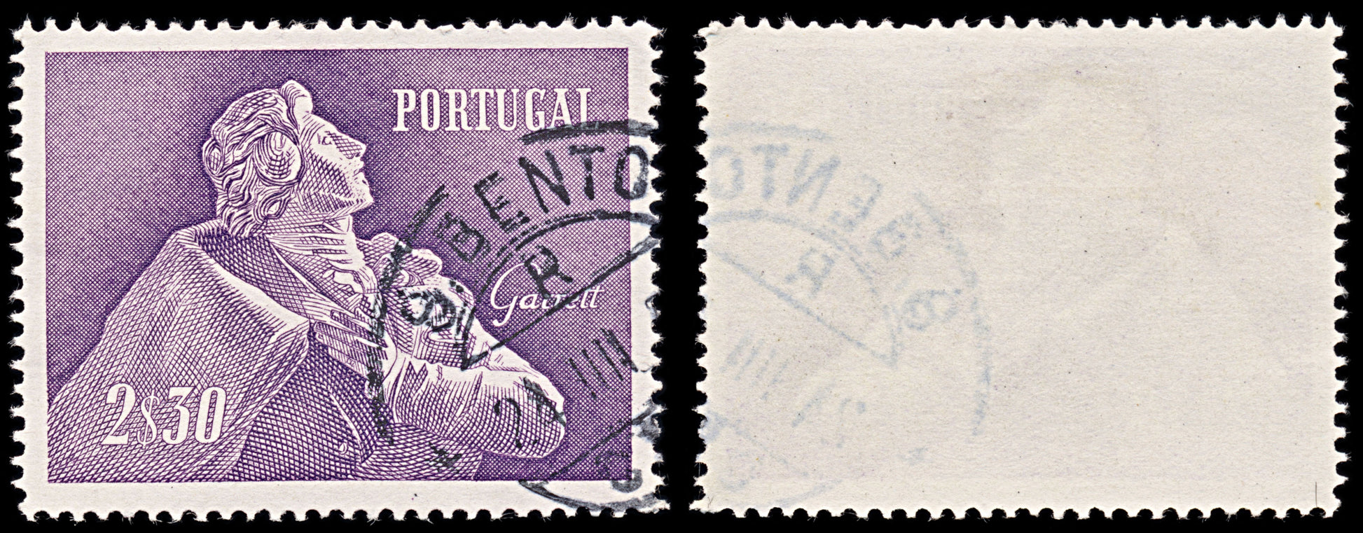 6369 Portugal SG1143 2.30$ Bluish Violet 1957. Sc#825 Mi857 Used. C£17