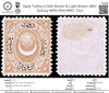 6429 Turkey 5 Dark Brown & Light Brown 1867. Sc#J14 MiPIII Mint MNG. C£17