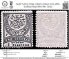 6438 Turkey SG92 1 Black & Blue Grey 1880. Sc#62a Mi40 Mint MH. C£60