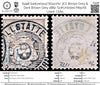 6498 Switzerland SG127Ac 3Ct. Brown Grey 1882. Sc#Unlisted Mi51Xb Used. C£65