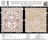 6499 Switzerland SG127Ac 3Ct. Brown Grey 1882. Sc#Unlisted Mi51Xb Mint MH. C£65