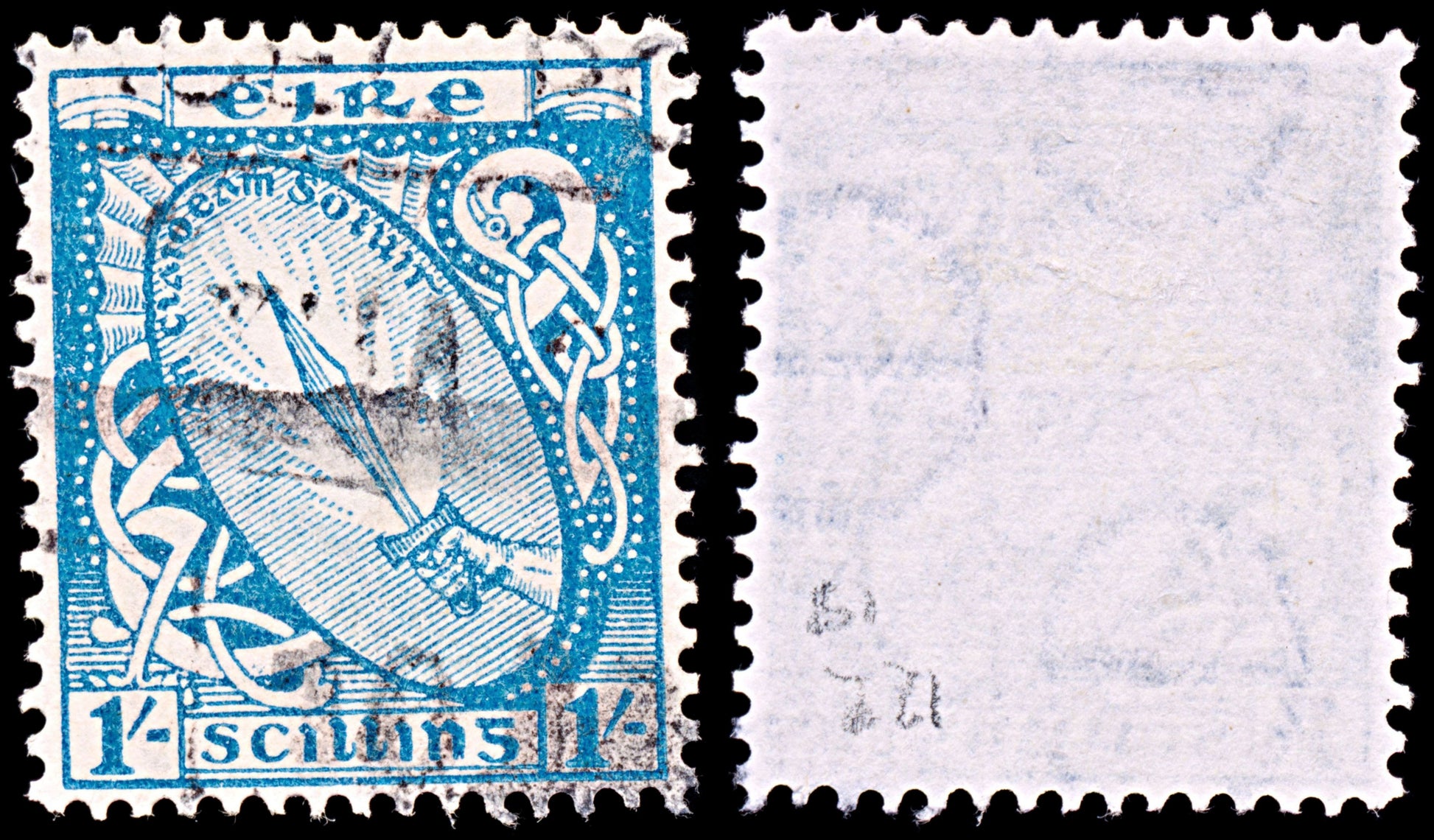 6587 Ireland SG122 1S Light Blue 1940. Sc#117 Mi82A Used. C£18