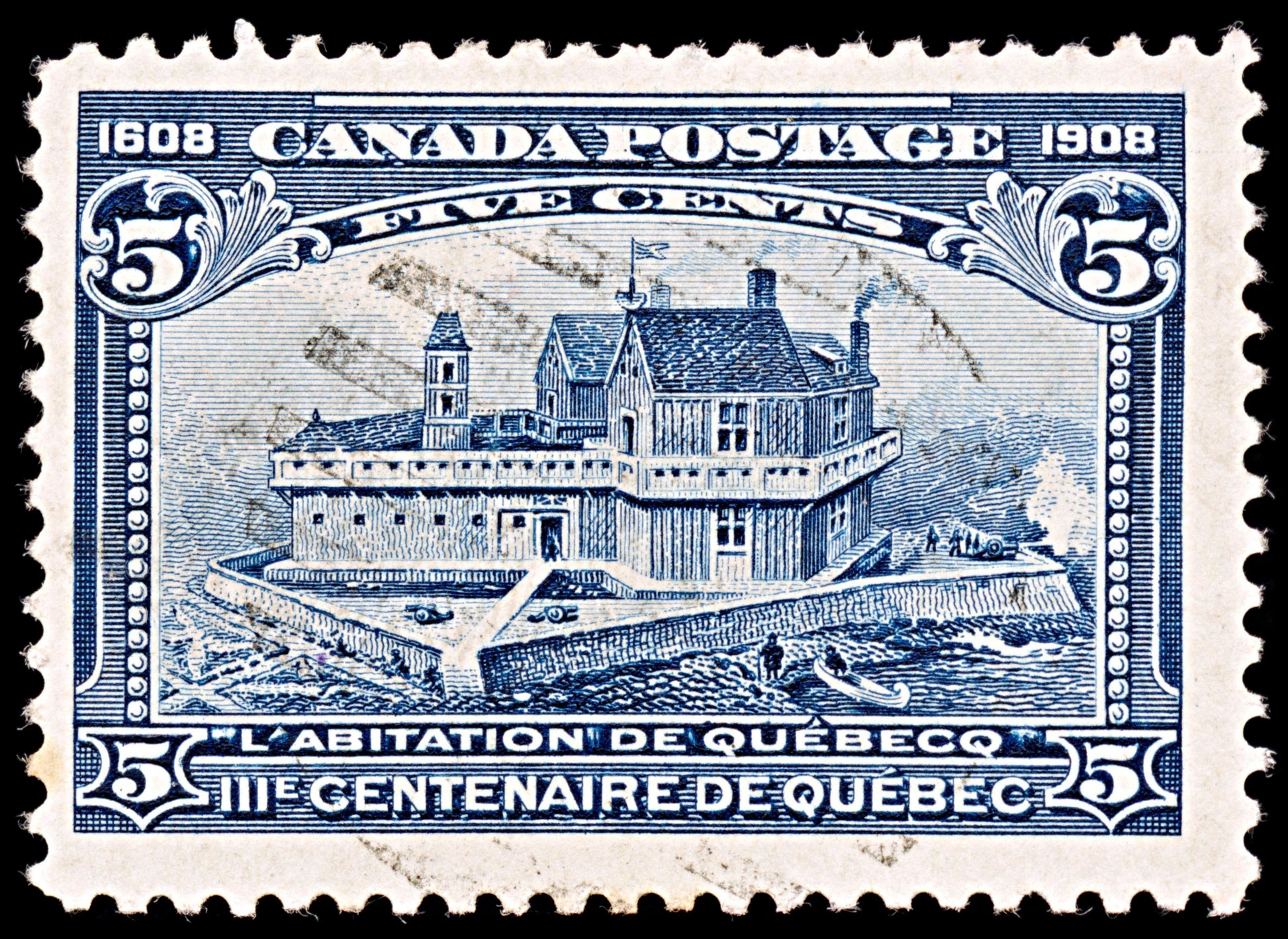 6604 Canada SG191 5C Indigo 1908. Sc#99 Mi87 Used. C£40