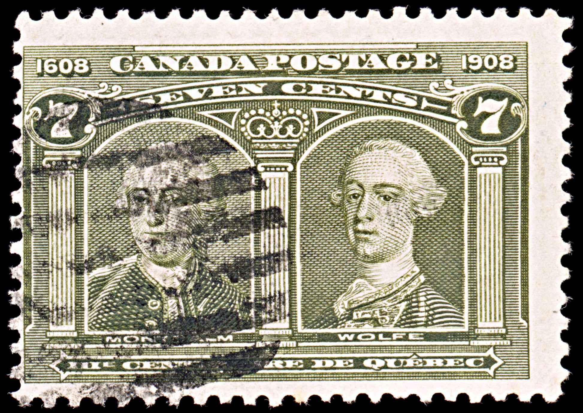 6605 Canada SG192 7C Olive Green 1908. Sc#100 Mi88 Used. C£65