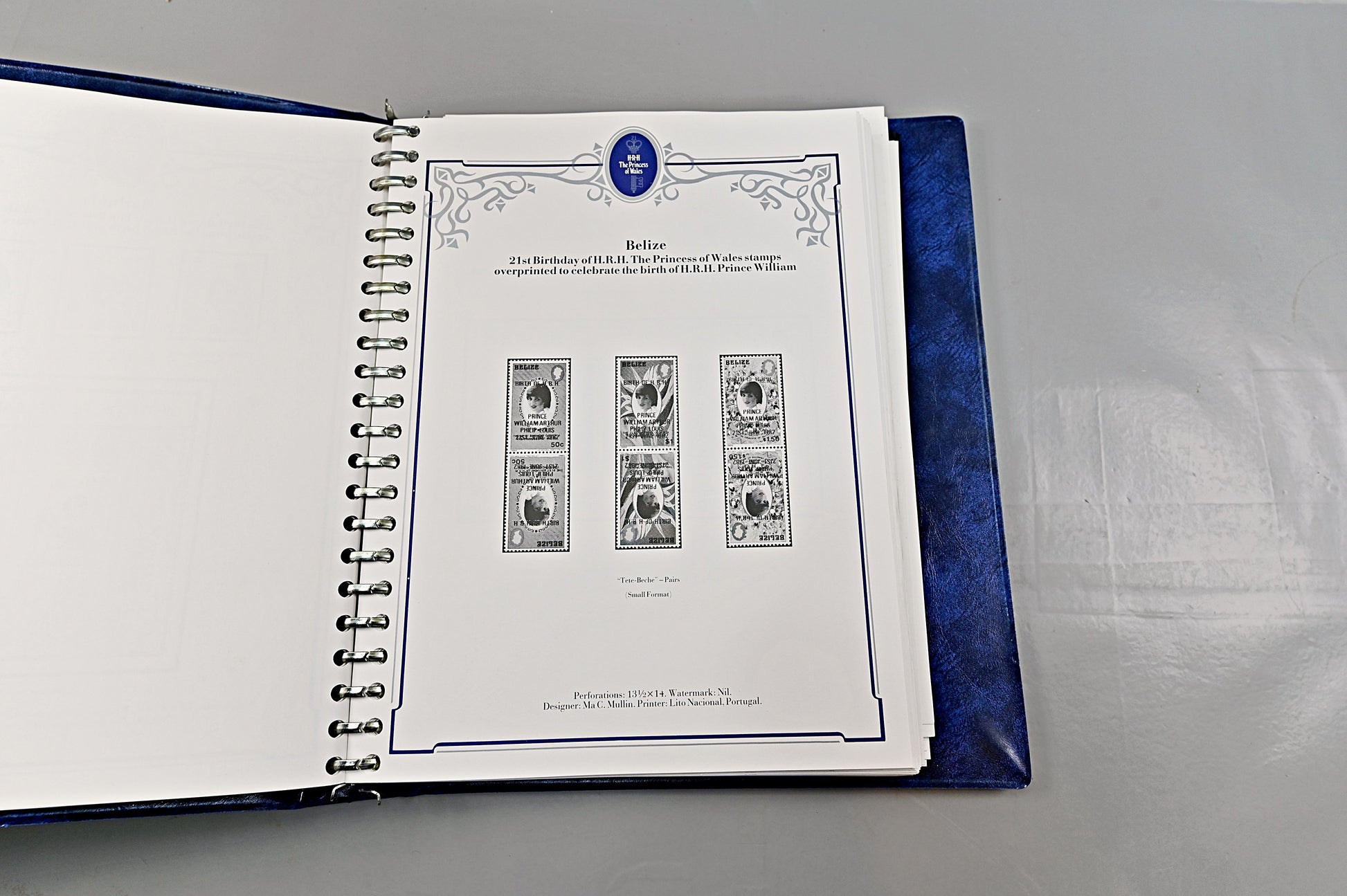 6625 World UNUSED HRH Princess Of Wales Commemorative Album. 13 Images