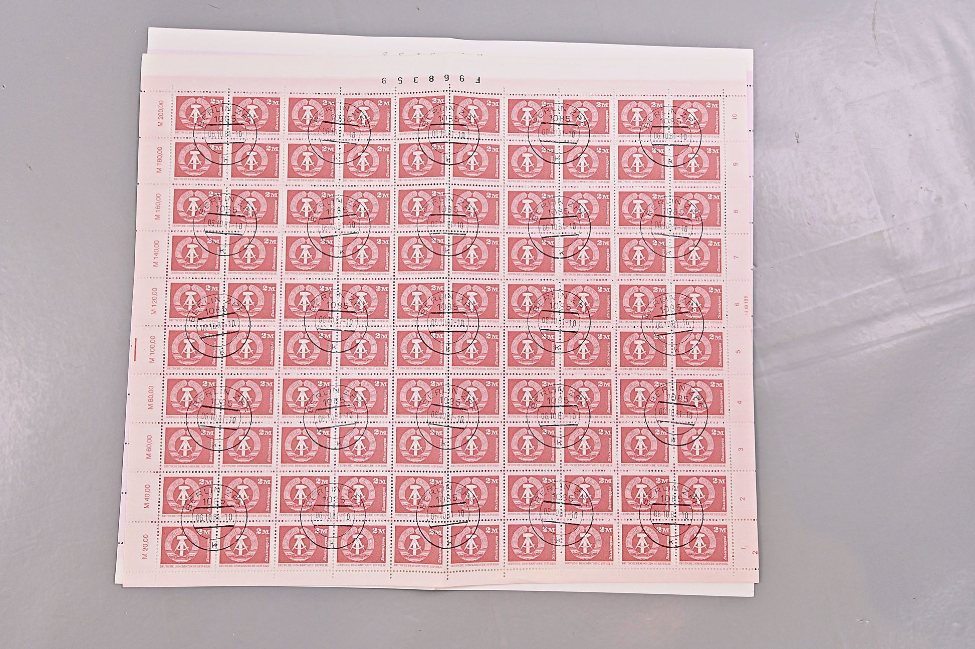 6634 East Germany SGE2197/2211 Set. Sheets of 100 1981. Sc#2085 Mi2633 . C£1500