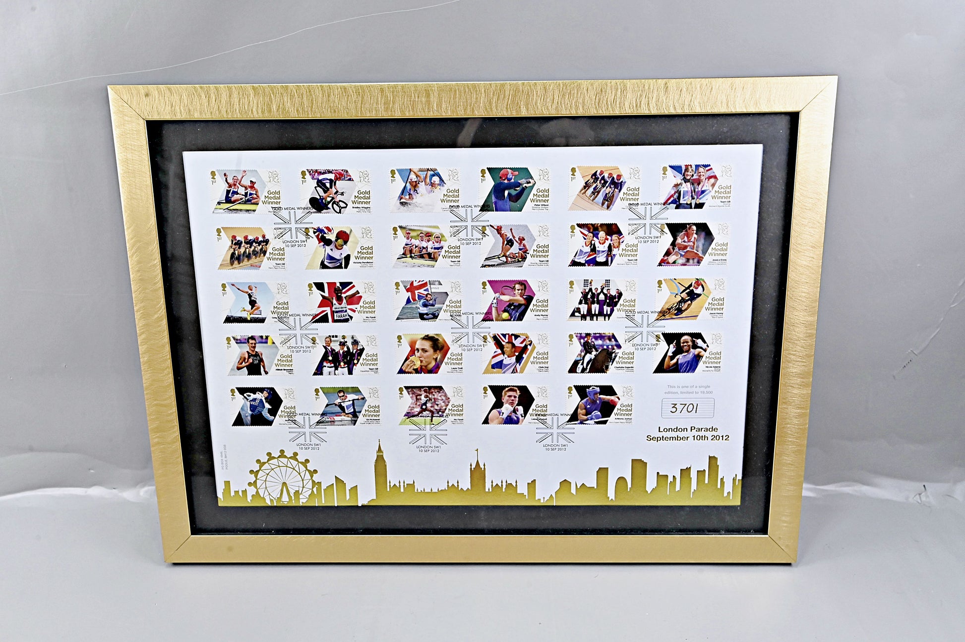 6697 GB Framed 2012 Olympic Winners. Limited Edition