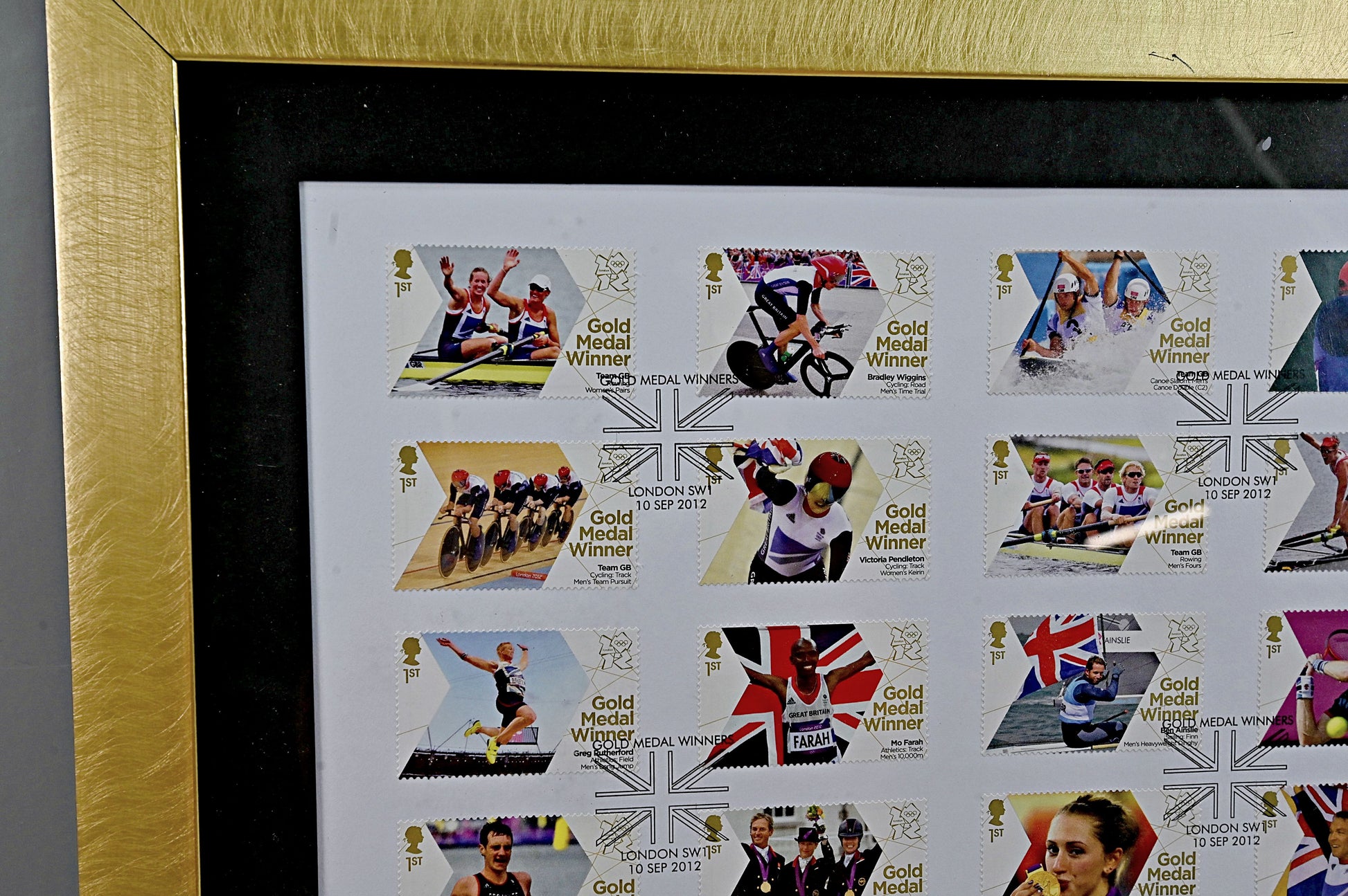 6697 GB Framed 2012 Olympic Winners. Limited Edition