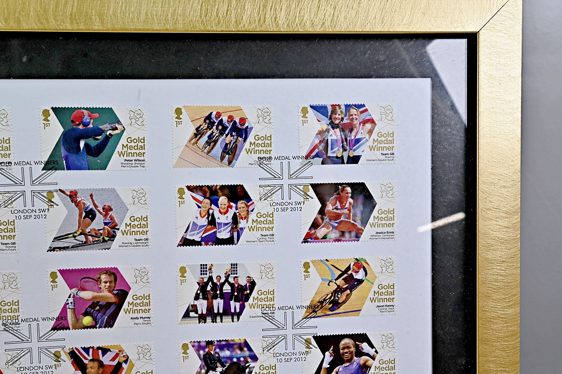 6697 GB Framed 2012 Olympic Winners. Limited Edition