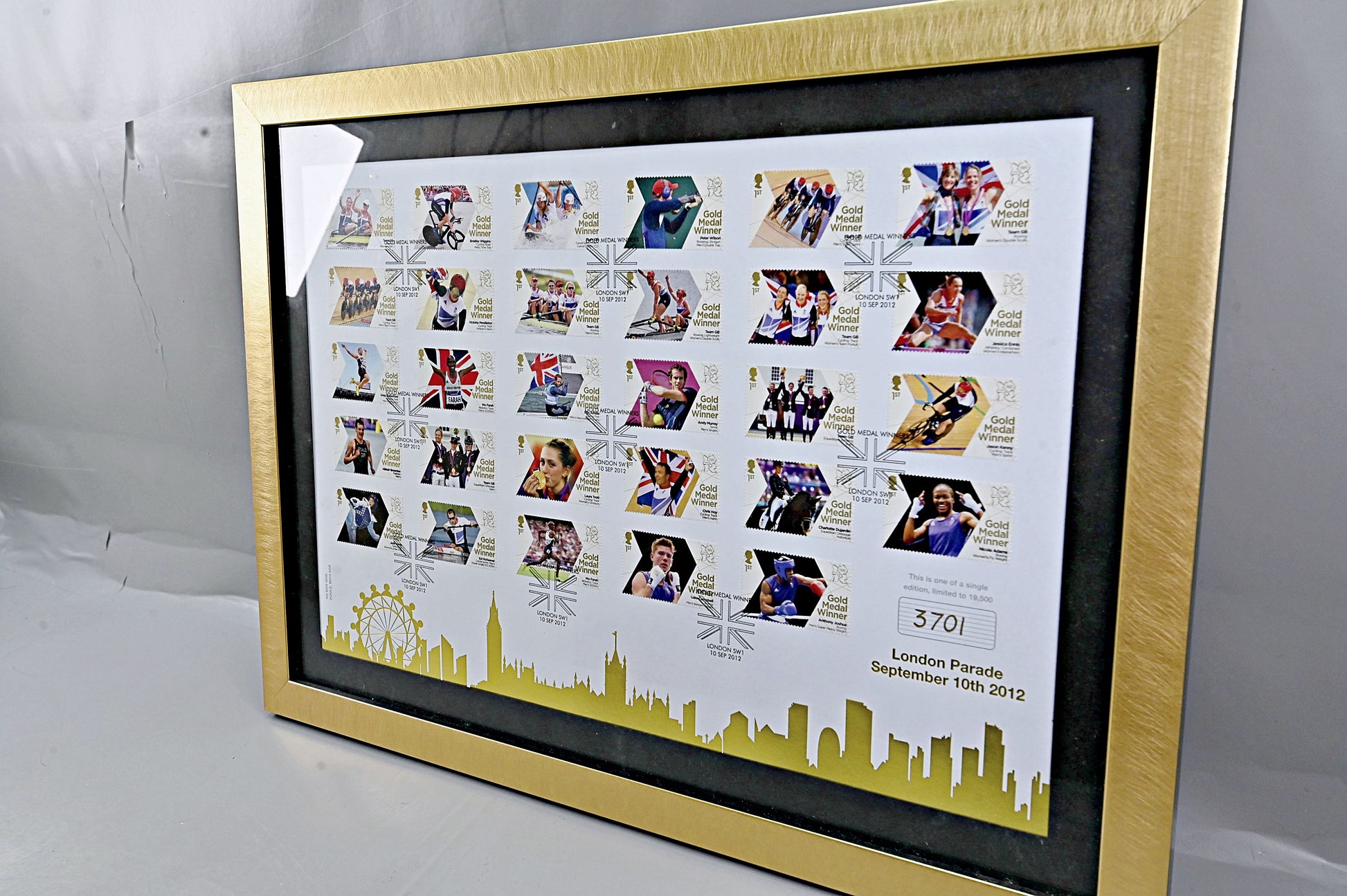 6697 GB Framed 2012 Olympic Winners. Limited Edition