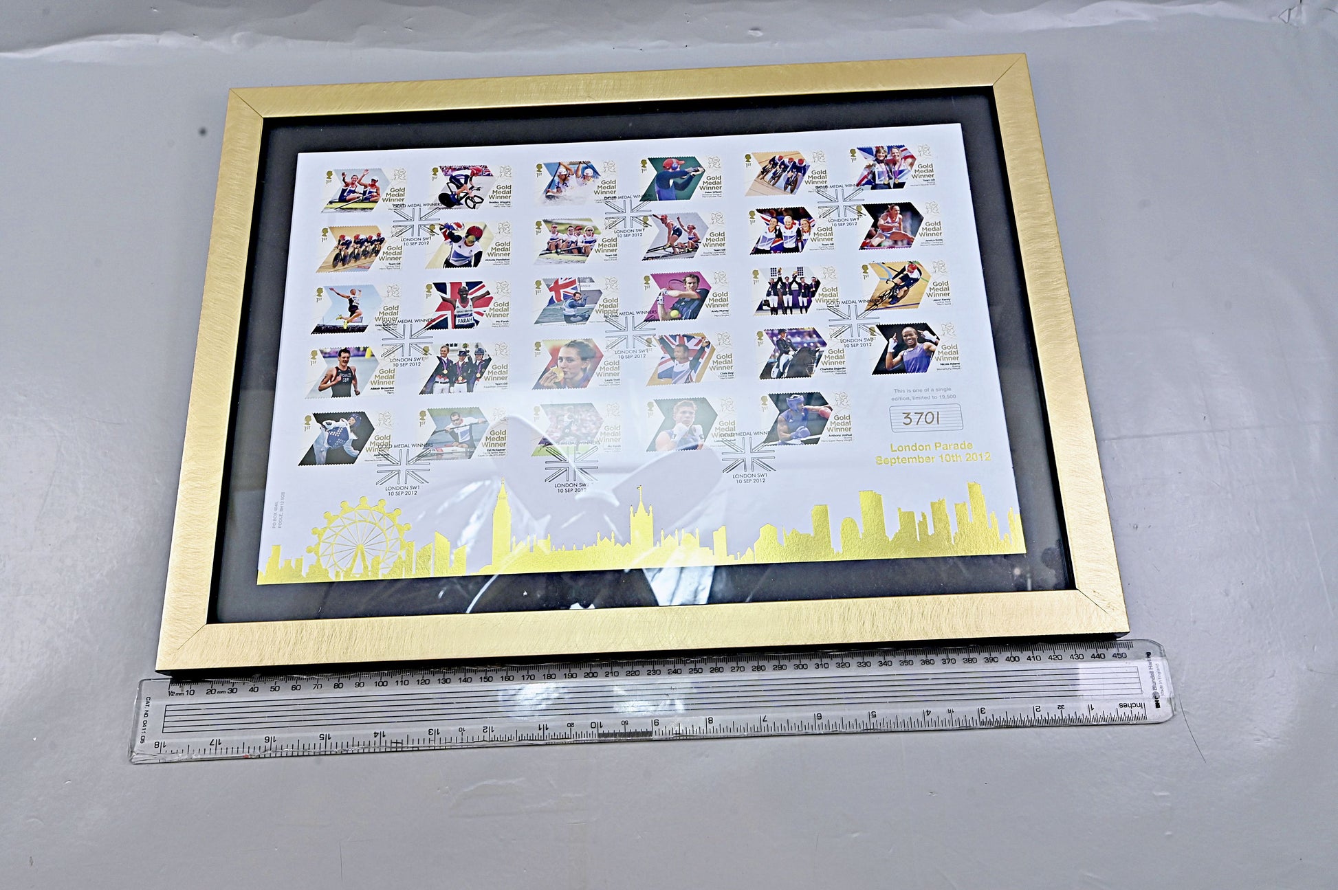 6697 GB Framed 2012 Olympic Winners. Limited Edition