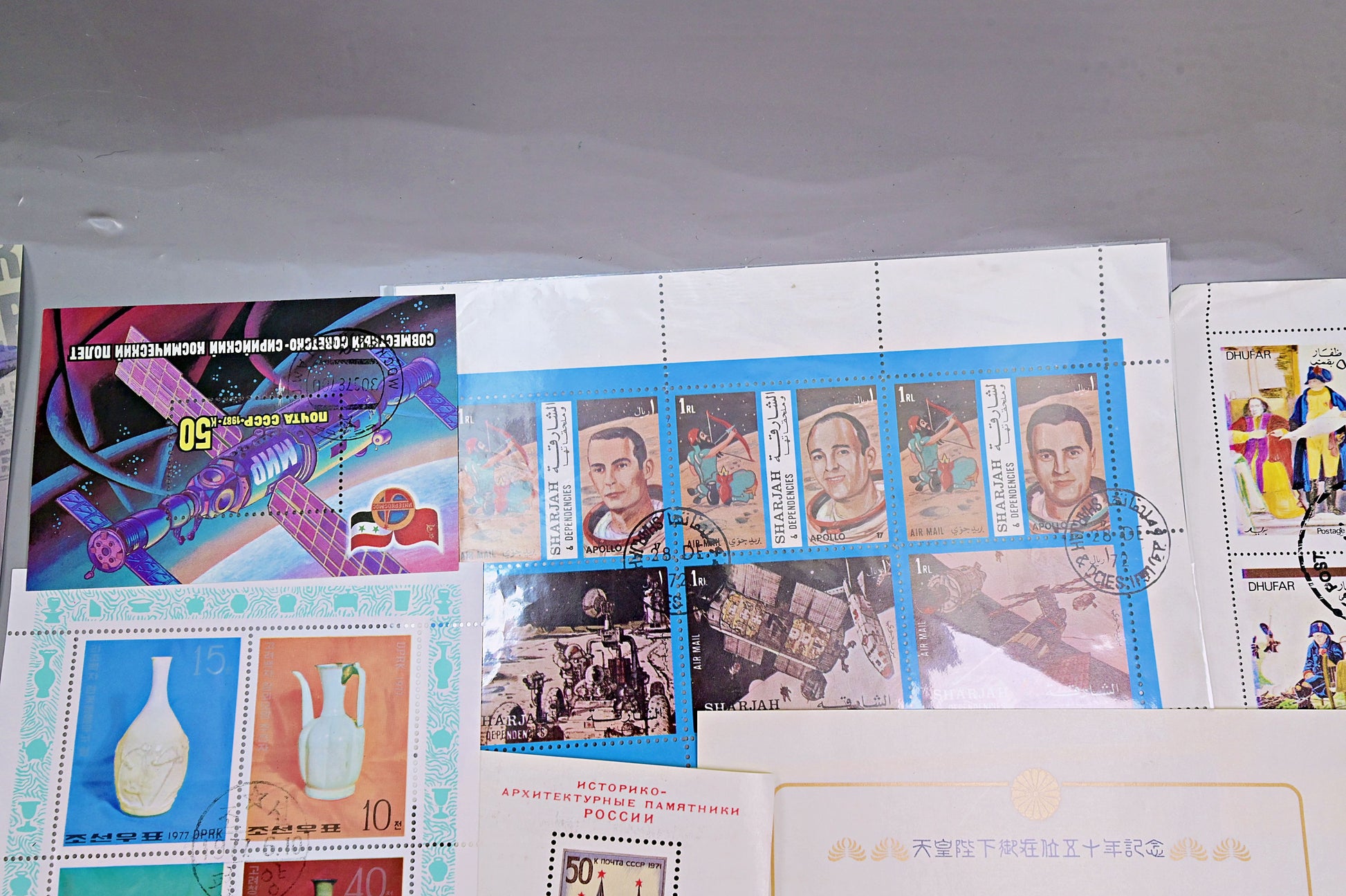 6715 World Minisheet Collection. 1930s to modern. Inc Japan, Canada. 38 Images